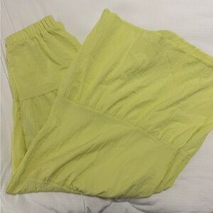 Vibrant Lime wide leg pants